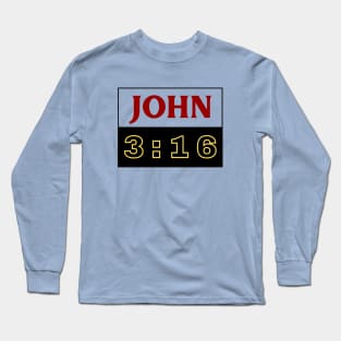 Bible Verse John 3:16 | Christian Long Sleeve T-Shirt